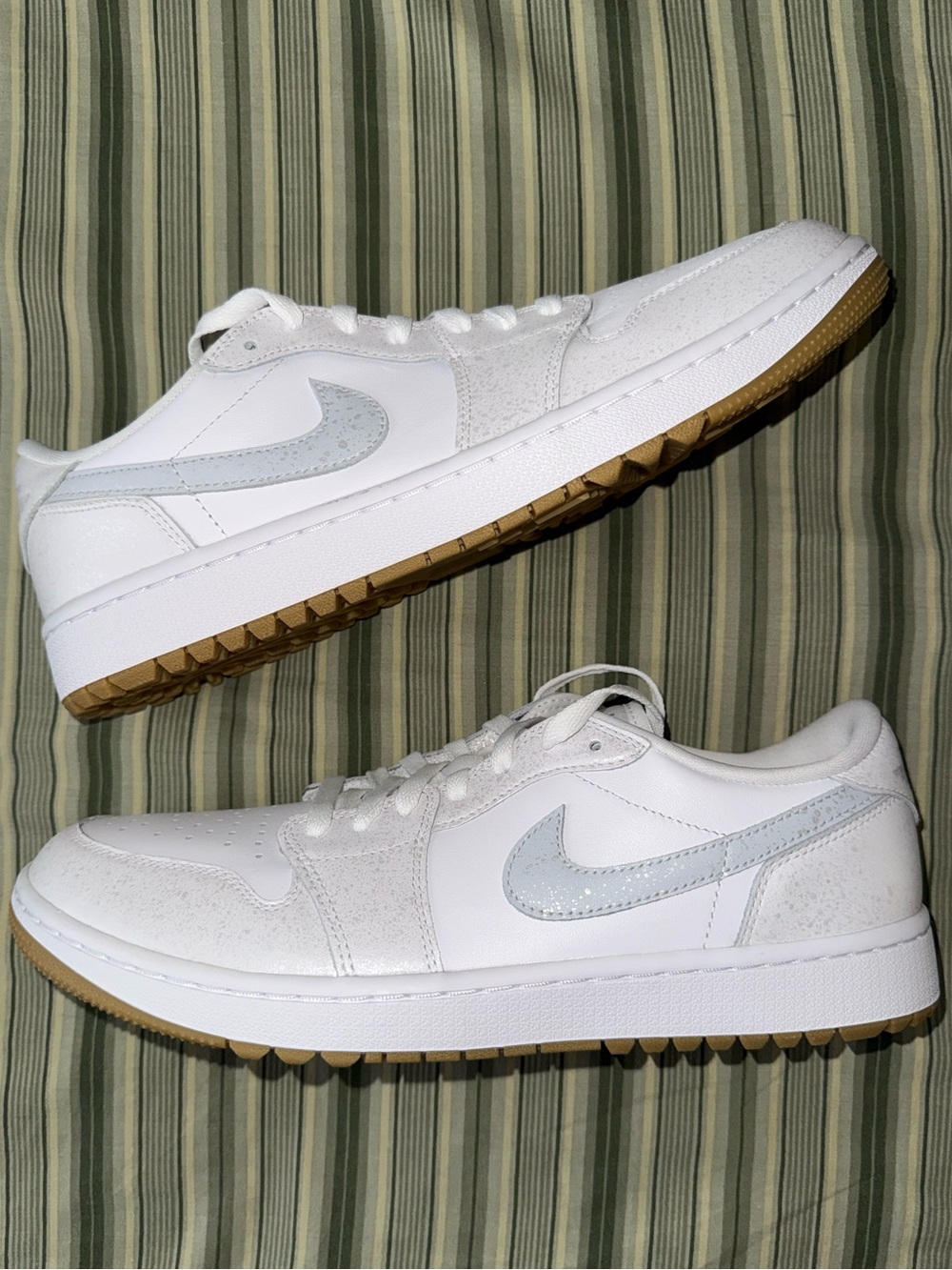 Nike Air Jordan 1 Low G Golf Sneakers White/Gum Medium Brown DD9315-111